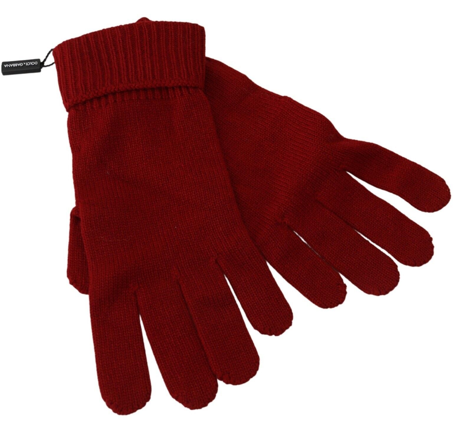 Elegantes guantes de invierno de cachemira roja