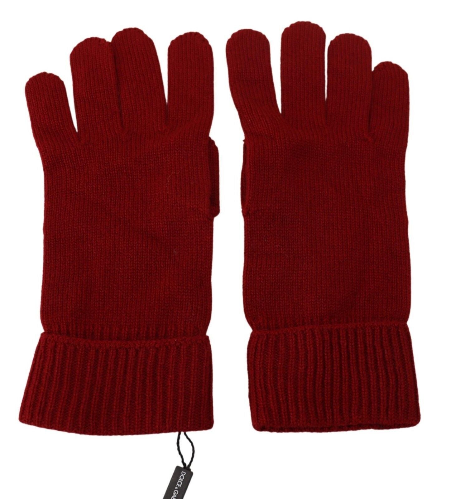 Elegantes guantes de invierno de cachemira roja