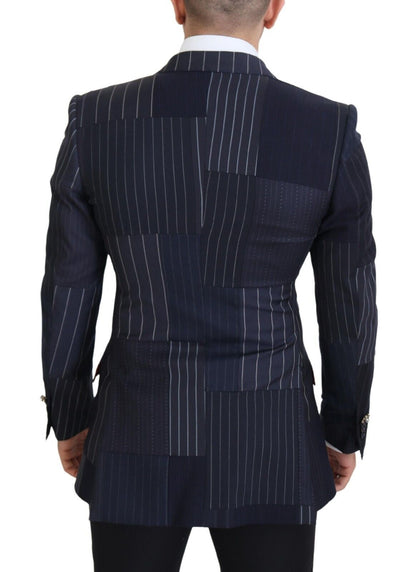 Blazer cruzado azul marino de corte entallado de Dolce &amp; Gabbana