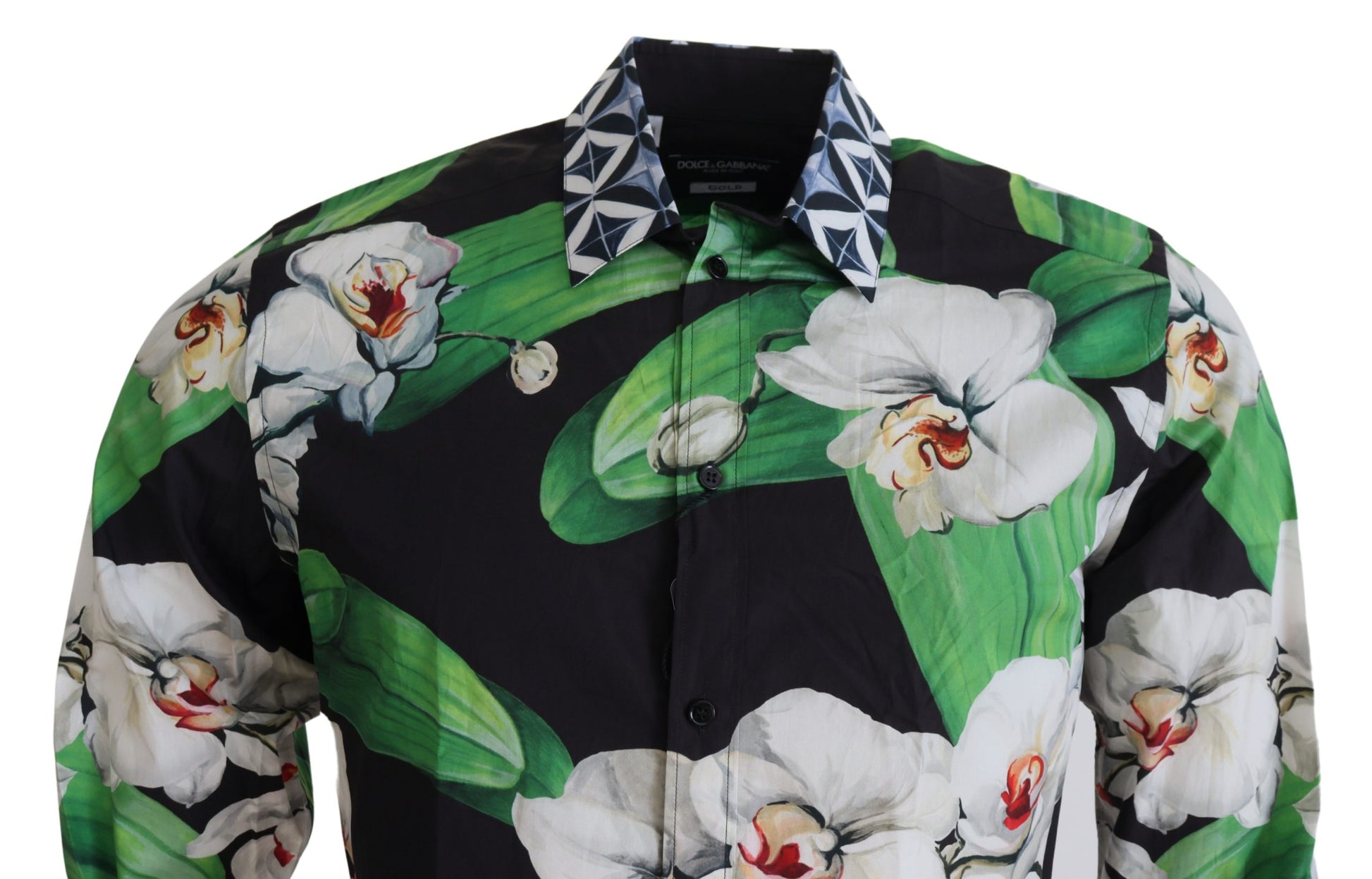 Camisa de vestir elegante y entallada con estampado floral de Dolce &amp; Gabbana