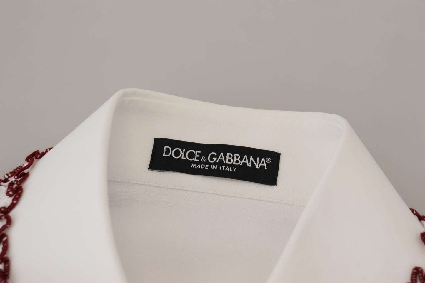 Polo elegante de algodón blanco de Dolce &amp; Gabbana