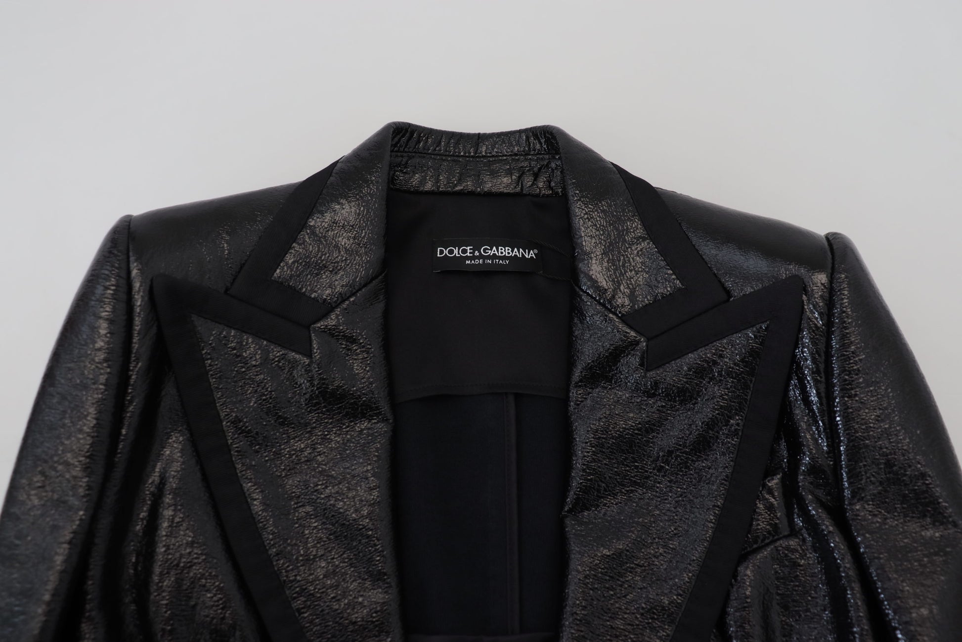 Chaqueta corta elegante negra de diseñador de Dolce &amp; Gabbana