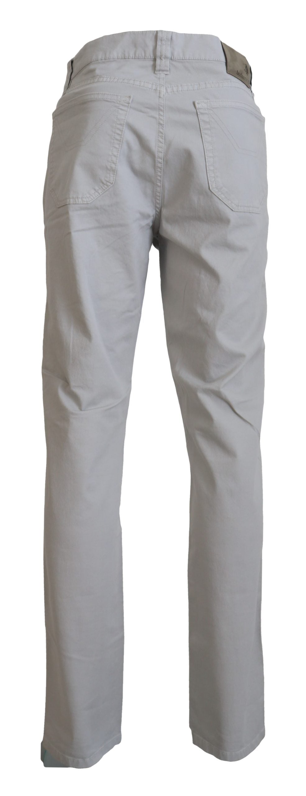 Pantalones elegantes de mezcla de algodón gris Jeckerson