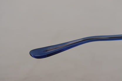 Gafas de sol ovaladas doradas adornadas con cristales de Dolce &amp; Gabbana