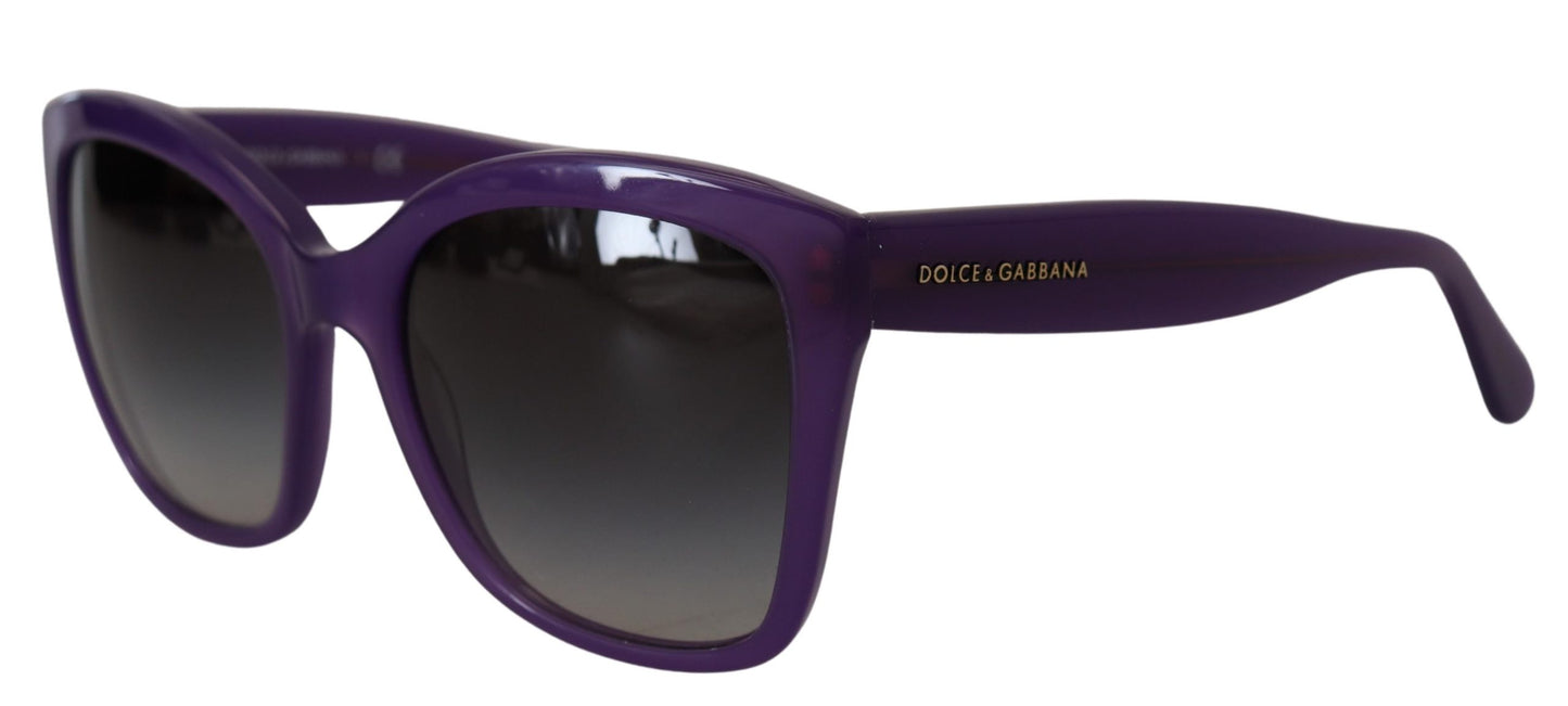 Gafas de sol elegantes con lentes degradados en color morado de Dolce &amp; Gabbana