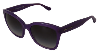 Gafas de sol elegantes con lentes degradados en color morado de Dolce &amp; Gabbana
