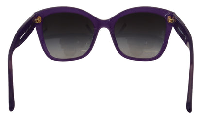 Gafas de sol elegantes con lentes degradados en color morado de Dolce &amp; Gabbana