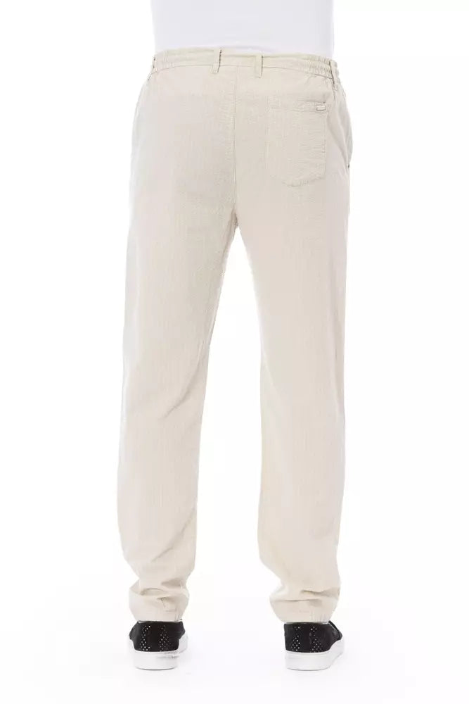 Baldinini Trend Beige Cotton Men Chino Pants