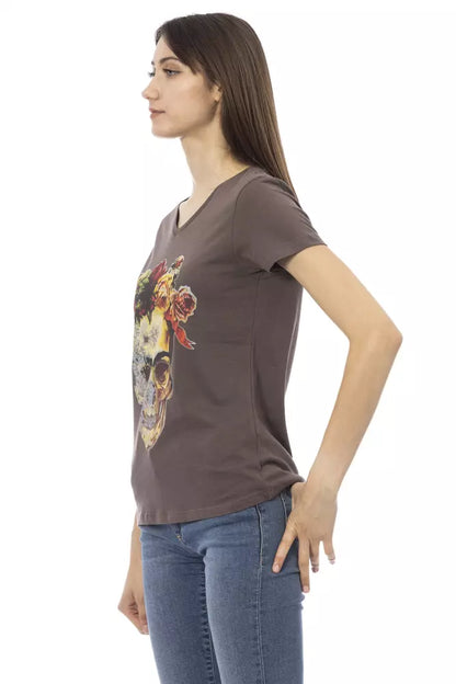 Trussardi Action Brown Cotton Women Top