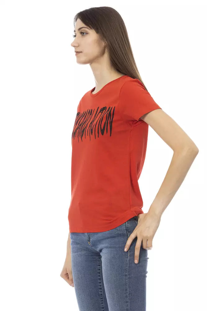 Trussardi Action Red Cotton Women Top