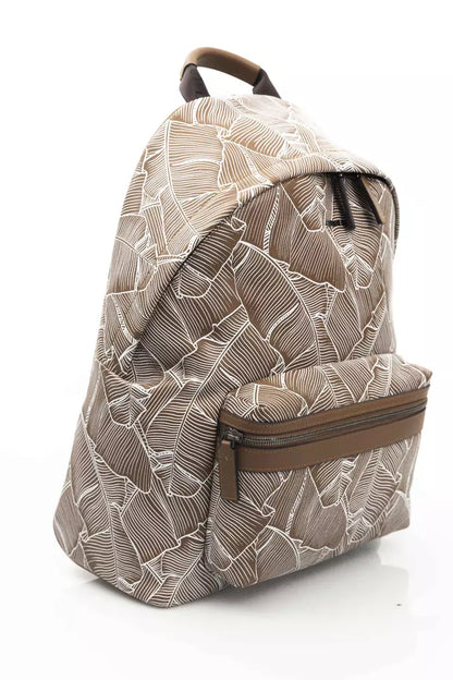 Mochila de piel marrón para hombre Cerruti 1881