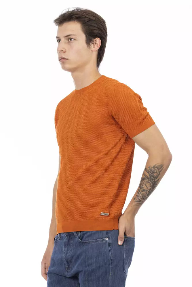 Jersey de algodón naranja para hombre Baldinini Trend