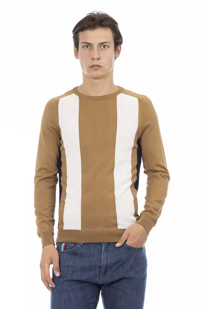 Jersey de algodón marrón para hombre Baldinini Trend