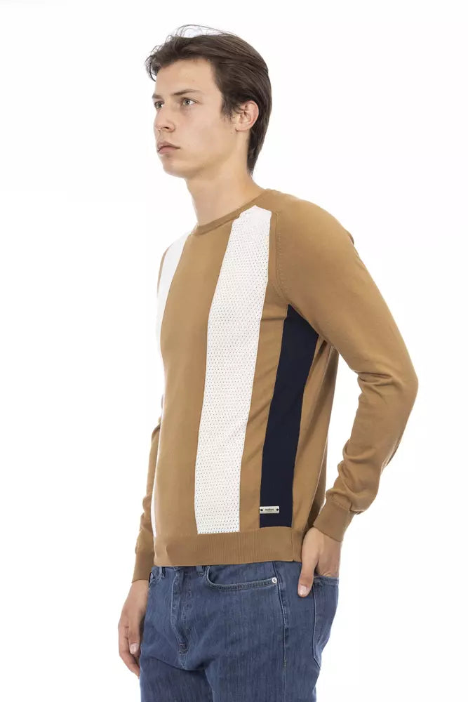 Jersey de algodón marrón para hombre Baldinini Trend