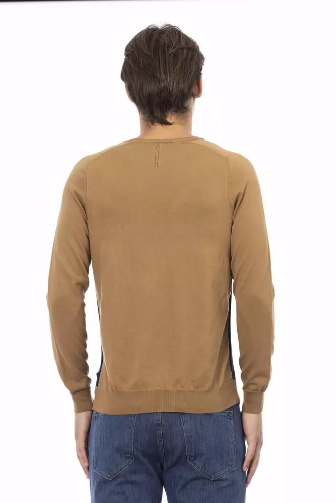 Jersey de algodón marrón para hombre Baldinini Trend