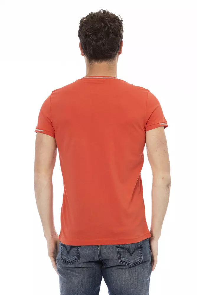 Camiseta de algodón naranja Action de Trussardi para hombre