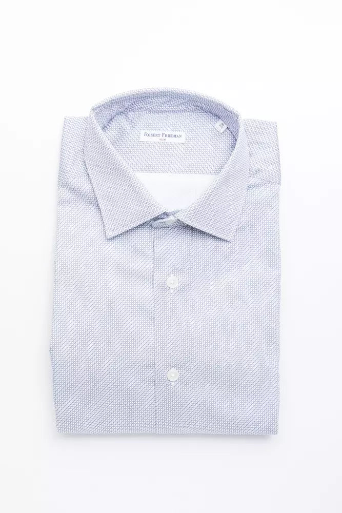 Camisa de algodón azul claro para hombre de Robert Friedman