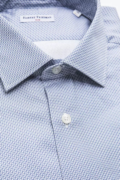 Camisa de algodón azul claro para hombre de Robert Friedman