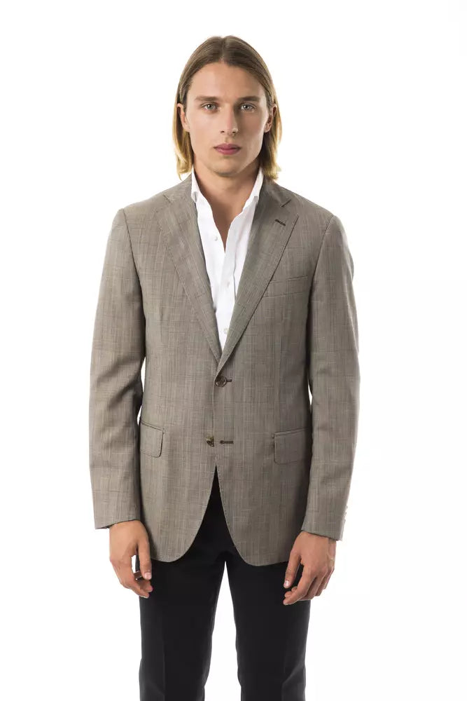 Blazer de hombre de lana gris Uominitaliani