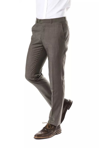 Pantalón de hombre de lana gris Uominitaliani