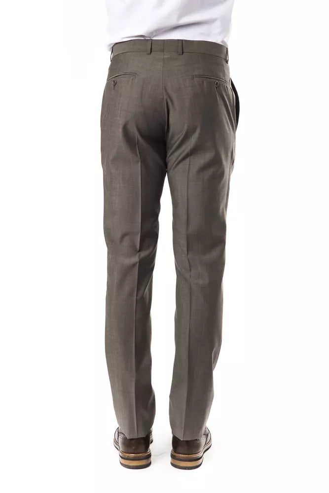 Pantalón de hombre de lana gris Uominitaliani