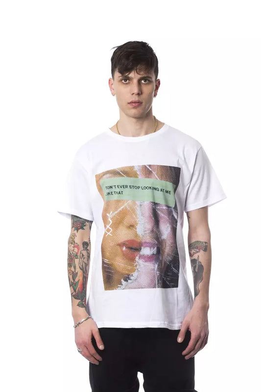 Camiseta de hombre de algodón blanca Nicolo Tonetto