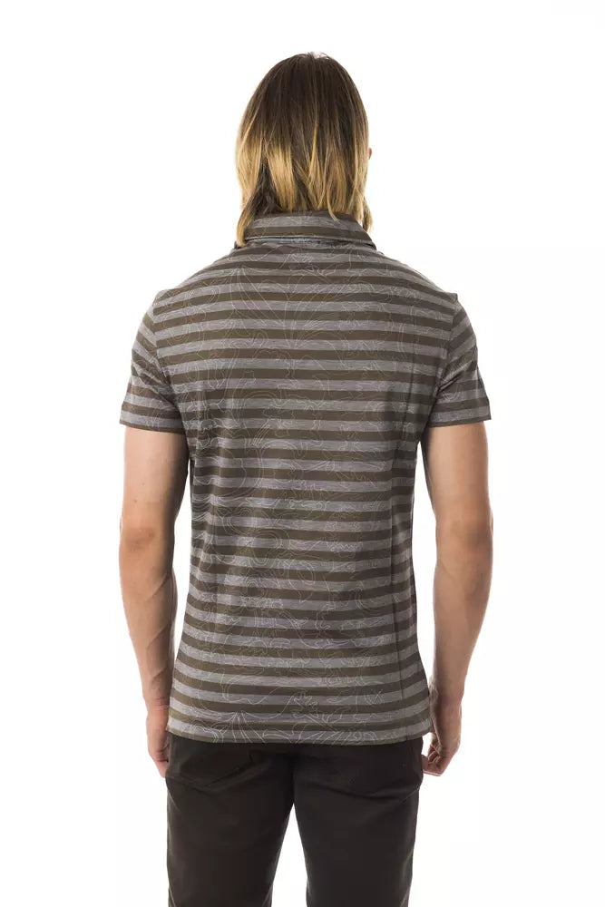 Polo de algodón gris para hombre BYBLOS