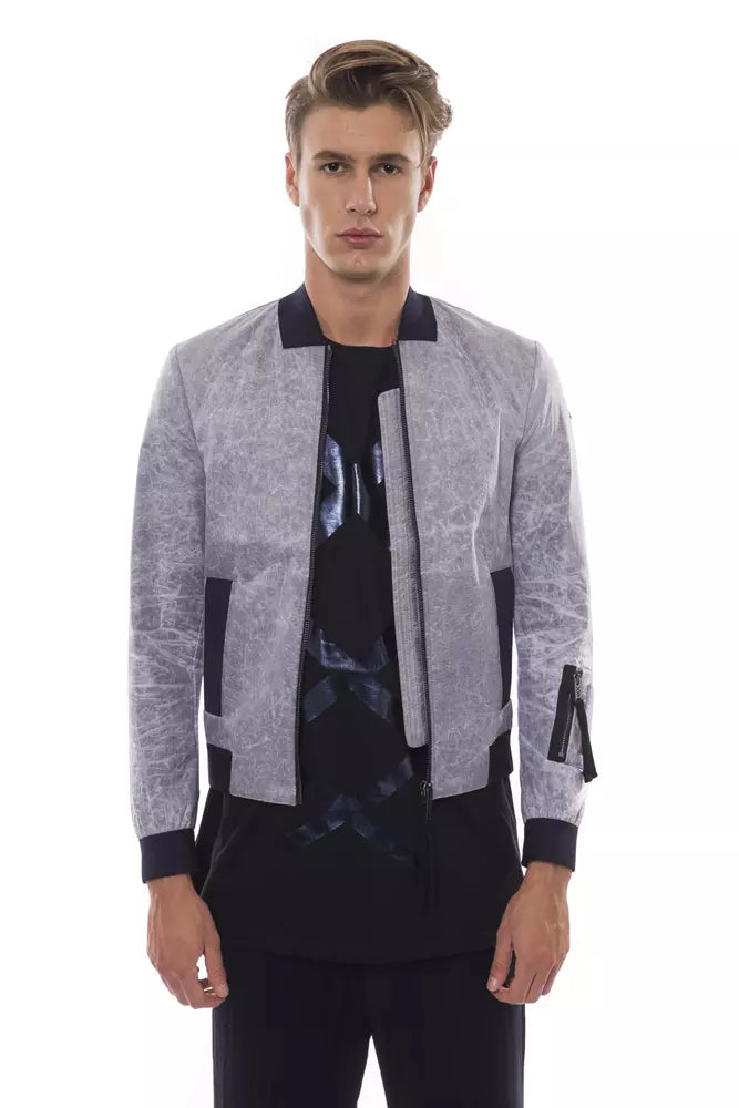 Chaqueta de hombre en poliéster gris Nicolo Tonetto