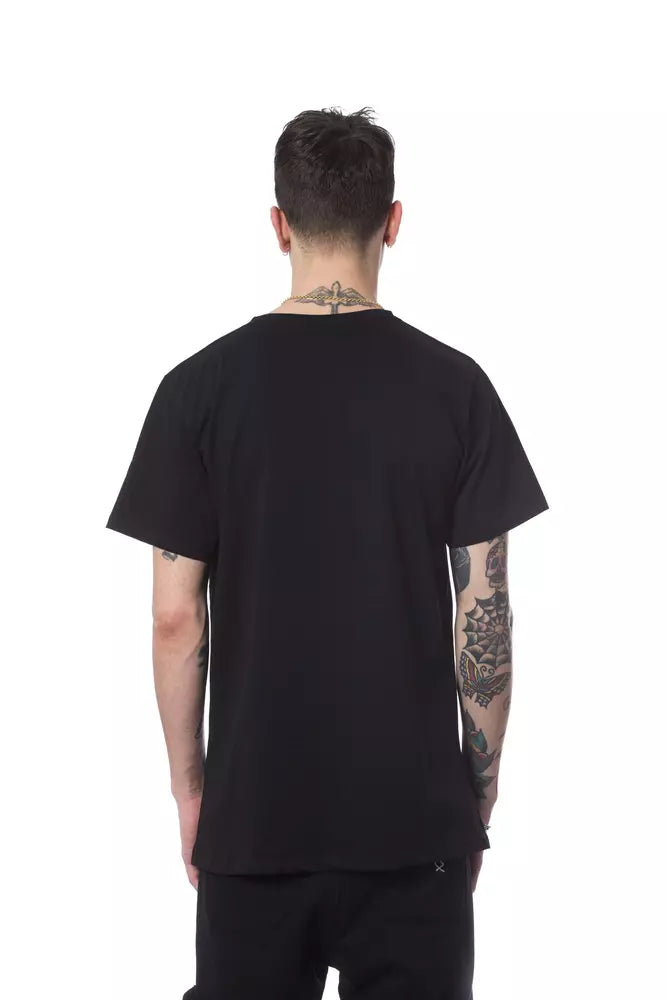 Camiseta de algodón negra para hombre de Nicolo Tonetto