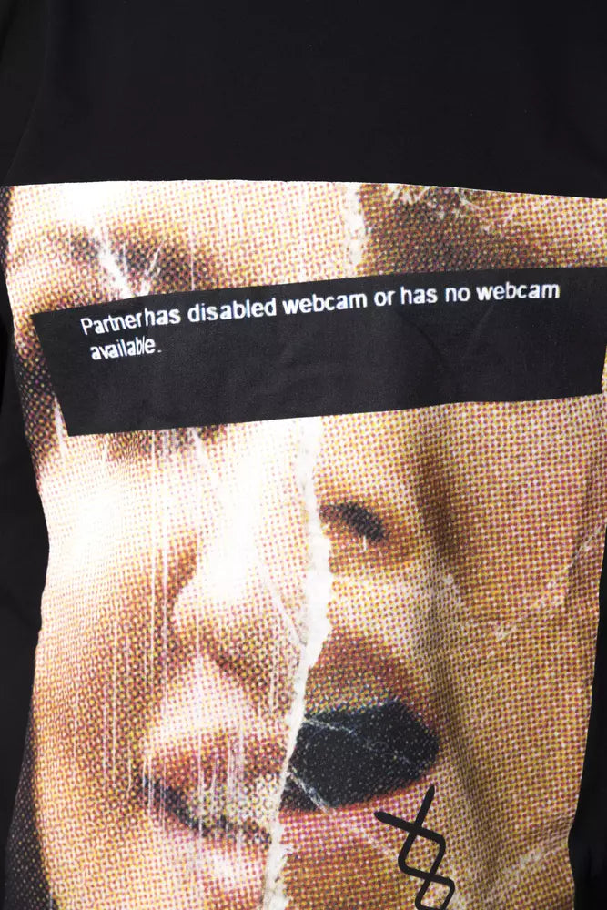 Camiseta de algodón negra para hombre de Nicolo Tonetto