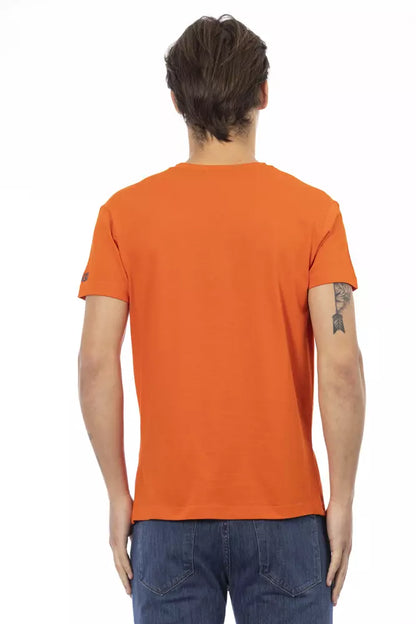 Camiseta de algodón naranja Action de Trussardi para hombre