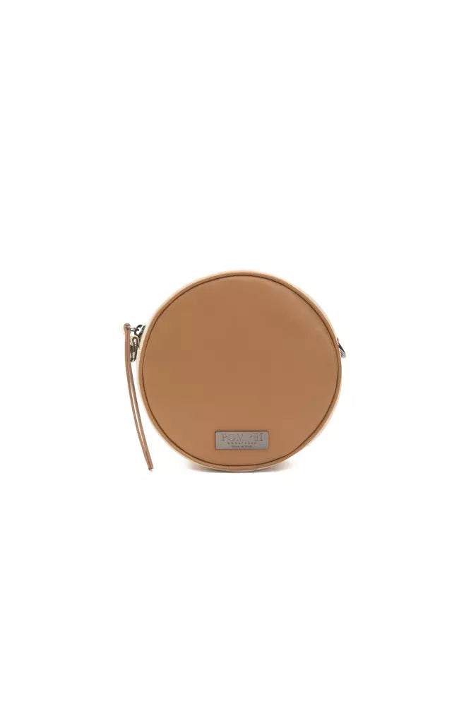 Bolso bandolera de piel marrón para mujer Pompei Donatella