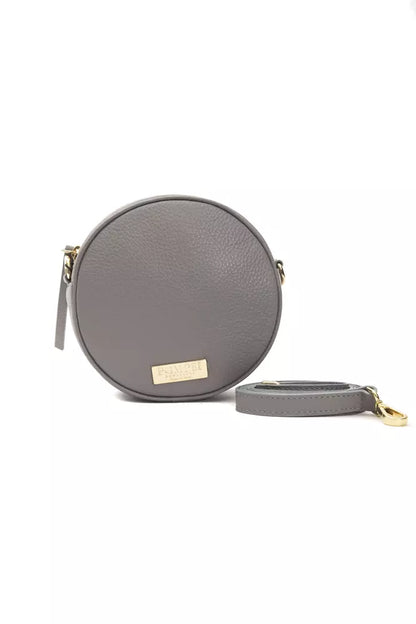 Bolso bandolera de piel gris para mujer Pompei Donatella