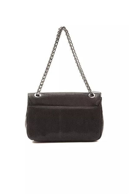 Bolso bandolera de piel negra para mujer Pompei Donatella