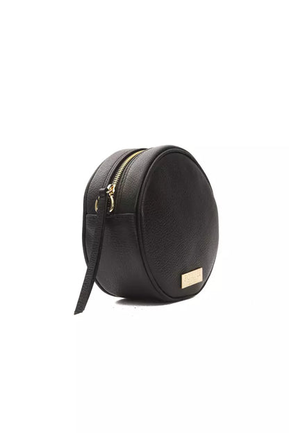 Bolso bandolera de piel negra para mujer Pompei Donatella