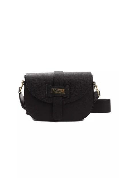 Bolso bandolera de piel negra para mujer Pompei Donatella