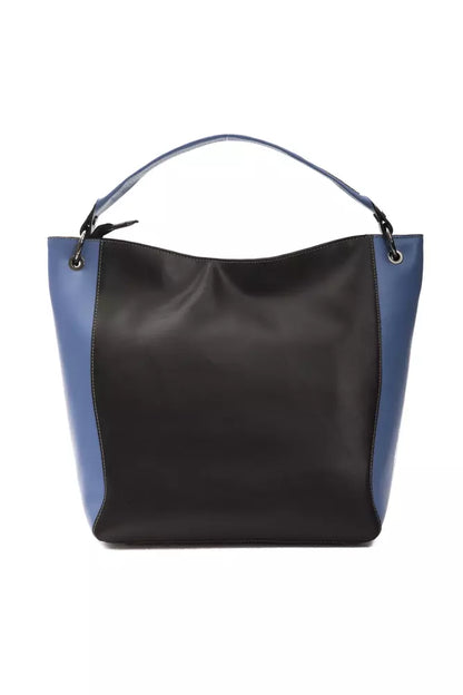 Bolso de hombro para mujer Pompei Donatella de piel negra