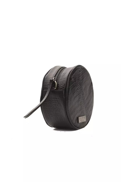 Bolso bandolera de piel negra para mujer Pompei Donatella