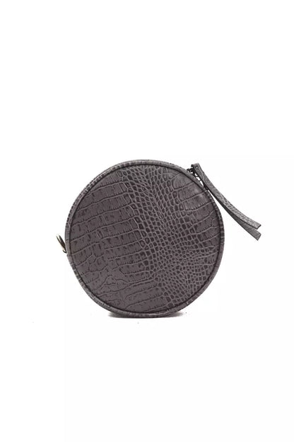 Bolso bandolera de piel gris para mujer Pompei Donatella