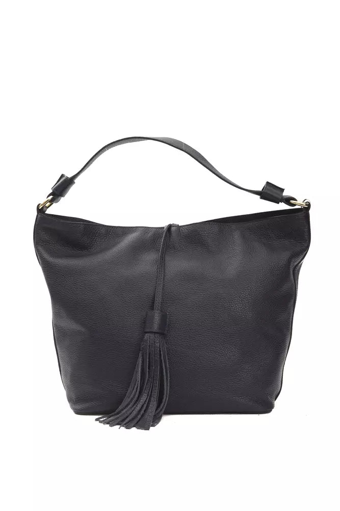 Bolso de hombro para mujer Pompei Donatella de piel gris