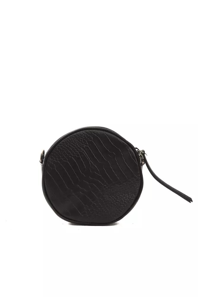 Bolso bandolera de piel negra para mujer Pompei Donatella