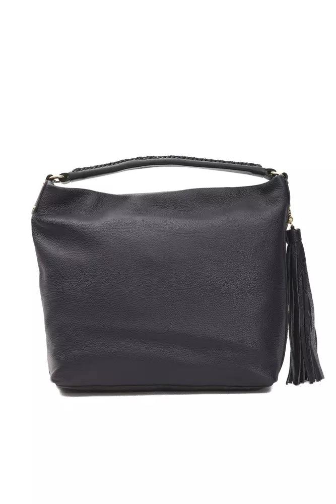 Bolso de hombro para mujer Pompei Donatella de piel gris