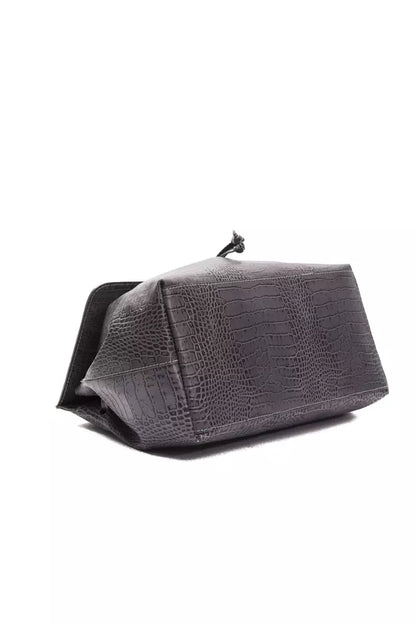 Bolso de mano para mujer Pompei Donatella de piel gris