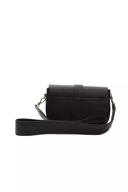 Bolso bandolera de piel negra para mujer Pompei Donatella