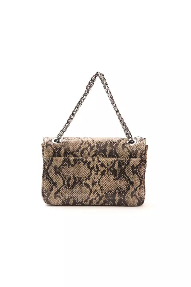 Bolso bandolera de piel marrón para mujer Pompei Donatella