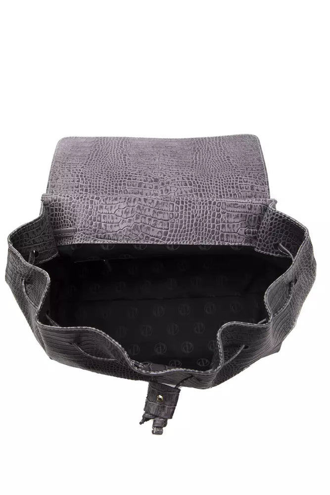 Bolso de mano para mujer Pompei Donatella de piel gris