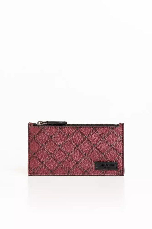 Cartera Hombre Trussardi Crespo Roja