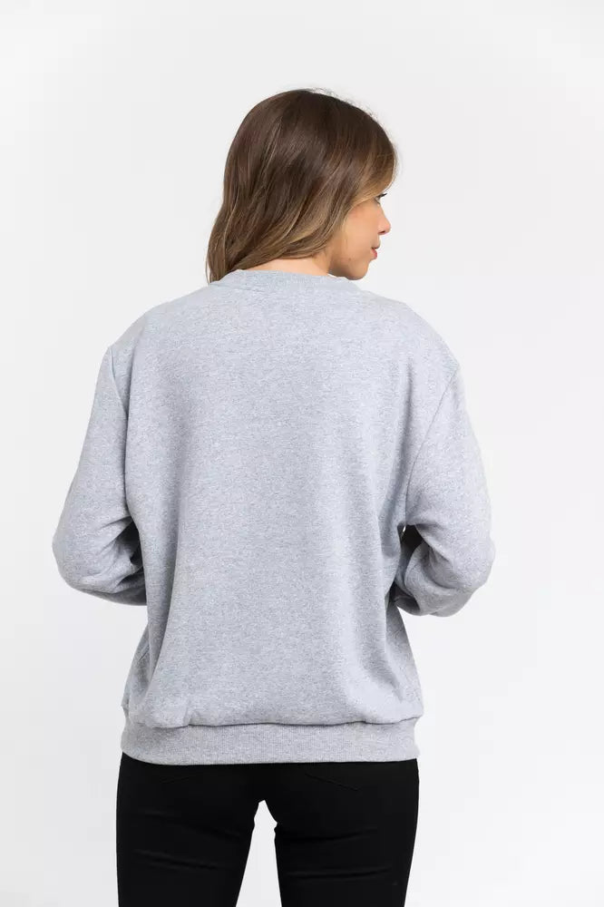 Suéter Trussardi de algodón gris para mujer