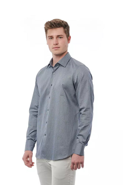 Camisa Bagutta de algodón negra para hombre