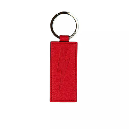 Llavero de cuero rojo para hombre de Neil Barrett